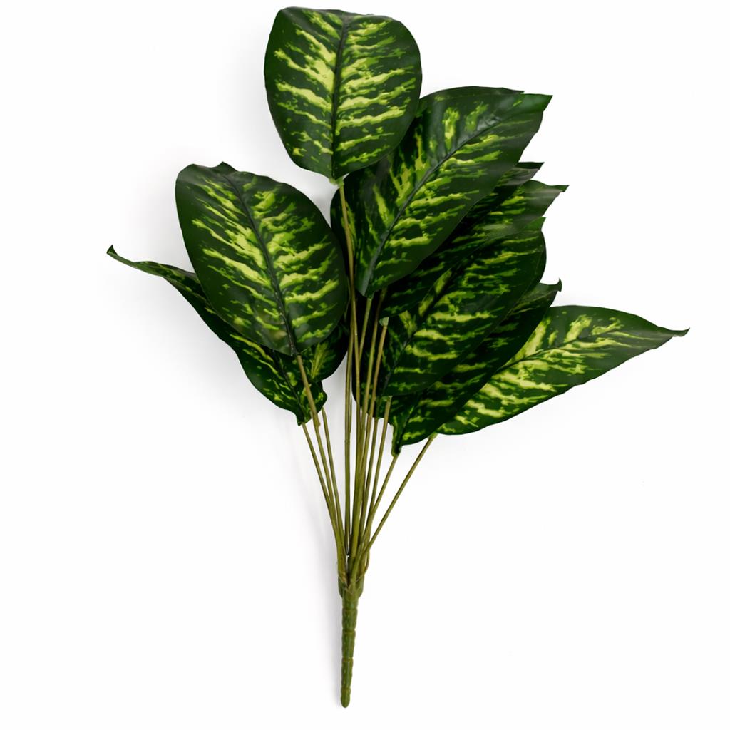 60cm Artificial Dieffenbachia Style Stem Plant Green – Leaf Artificial  Plants and Trees