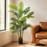 150cm Artificial Areca Palm Tree Potted in Black Pot
