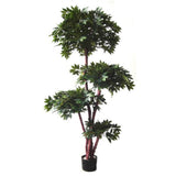 180cm Artificial Fire Retardant Lychee Ball Tree with 3774 Leaves and Natural Trunk