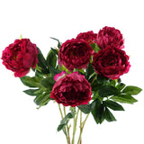 80cm Artificial Realistic Faux Peony Stem