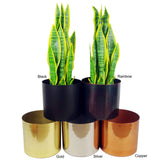 Leaf Metal Planter Plant Pot 20 x 18cm