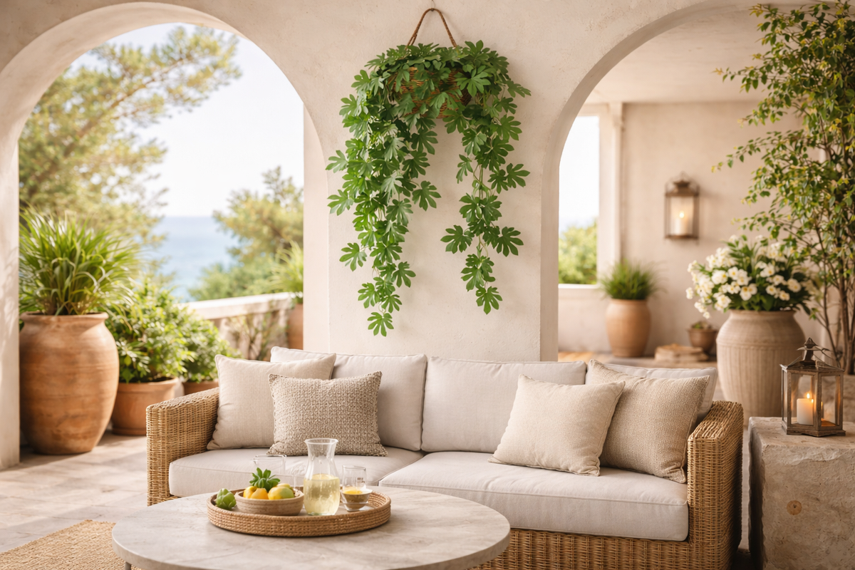 Autumn Styling with Artificial Maple and Warm Foliage