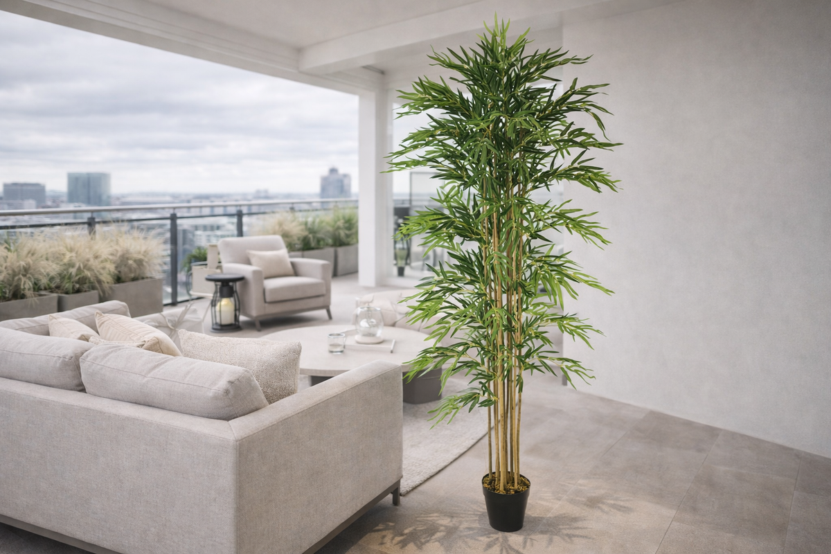 How Artificial Plants Soften Straight Architectural Lines