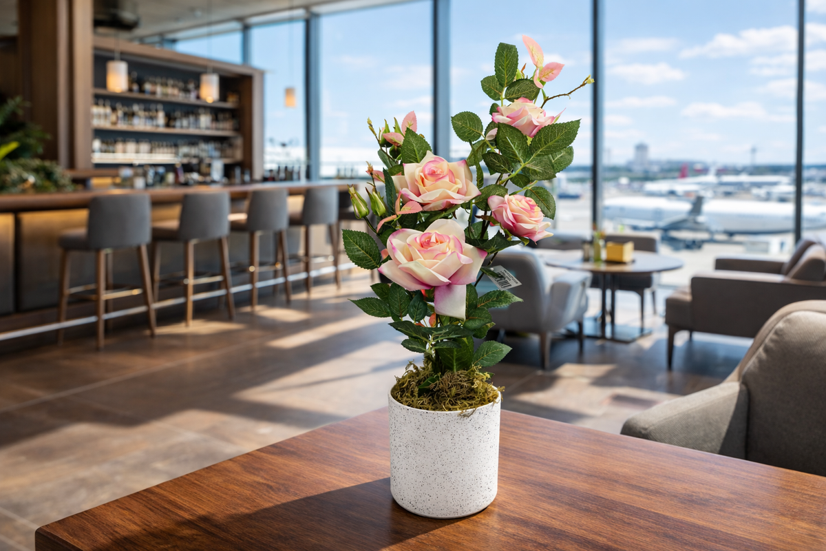 Styling Small Artificial Plants on Tables and Shelves