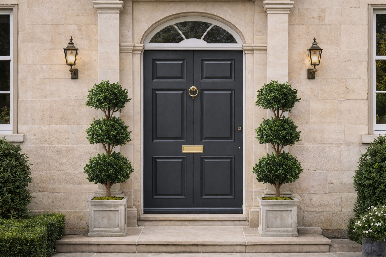 Fantastic Statement Artificial Boxwood Topiary Trees with Twisted Trunks