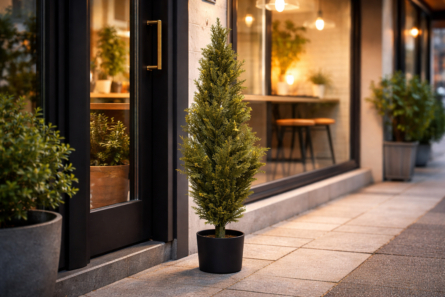 Realistic Artificial Cedar / Cypress Topiary Trees - Look Great Anywhere!