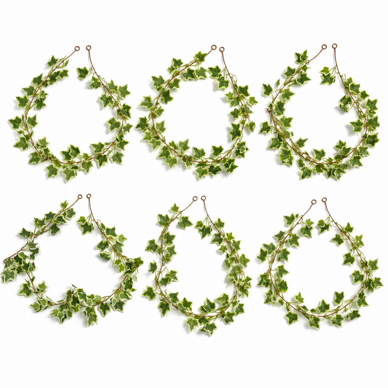 160cm Artificial Ivy Garland Trailing Hanging Plant Faux Foliage - Variegated