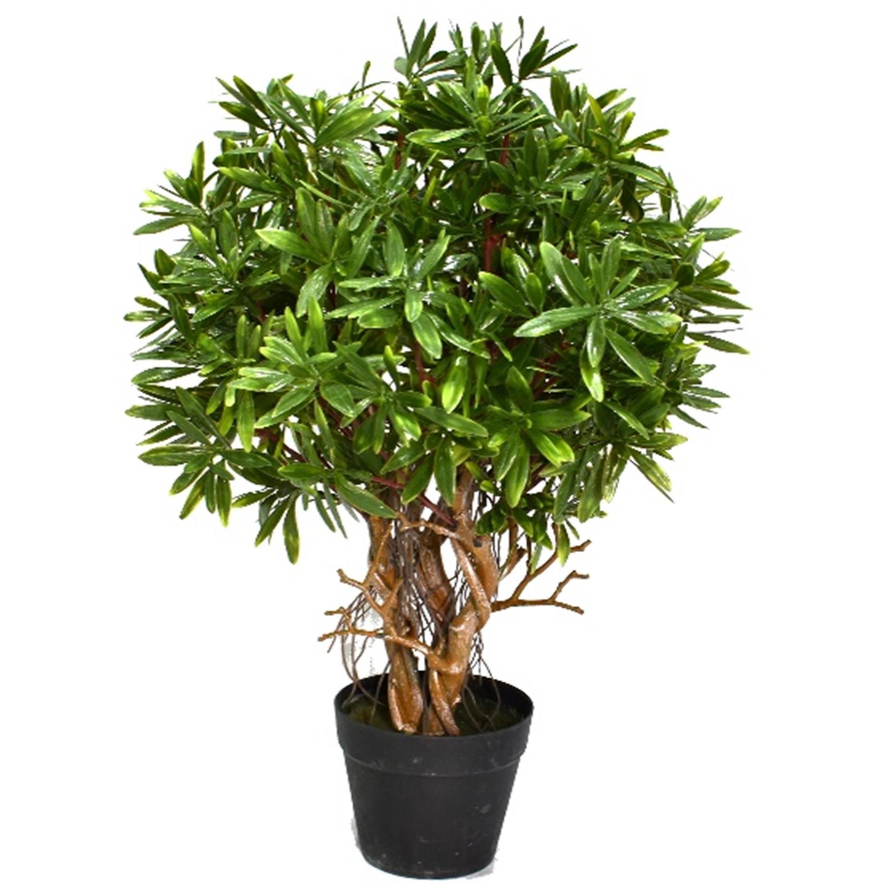 45cm Fire Retardant Mini Ficus Topiary Ball Plant – Leaf Artificial ...