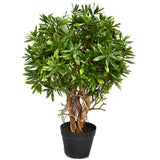 45cm Artificial Fire Retardant Mini Ficus Topiary Ball Plant