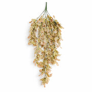 70cm Artificial Trailing Leaf Spray Stem - Dusty Pink and Cream - Single Plant