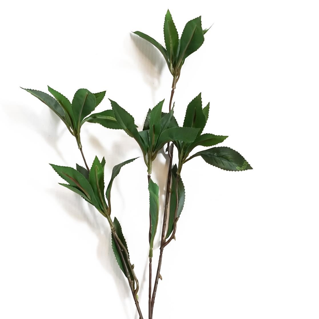 55cm künstlicher Lorbeerblatt-Spray-Stiel