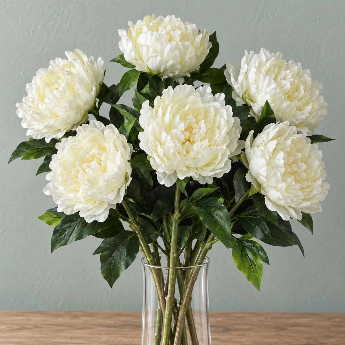 80cm Artificial Realistic Faux Peony Stem