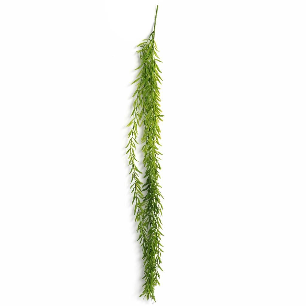 Plante artificielle suspendue style rhipsalis de 100cm - Bouts vert foncé