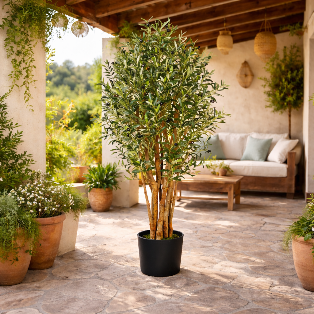 125cm Luxury Artificial Olive Tree - Premium Range
