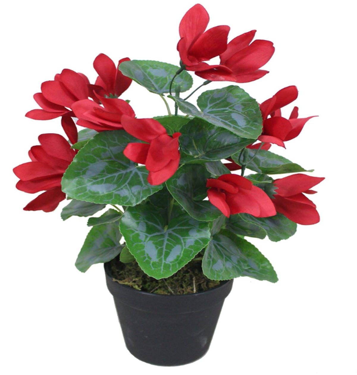 38cm Artificial Cyclamen Plant Red – image 2