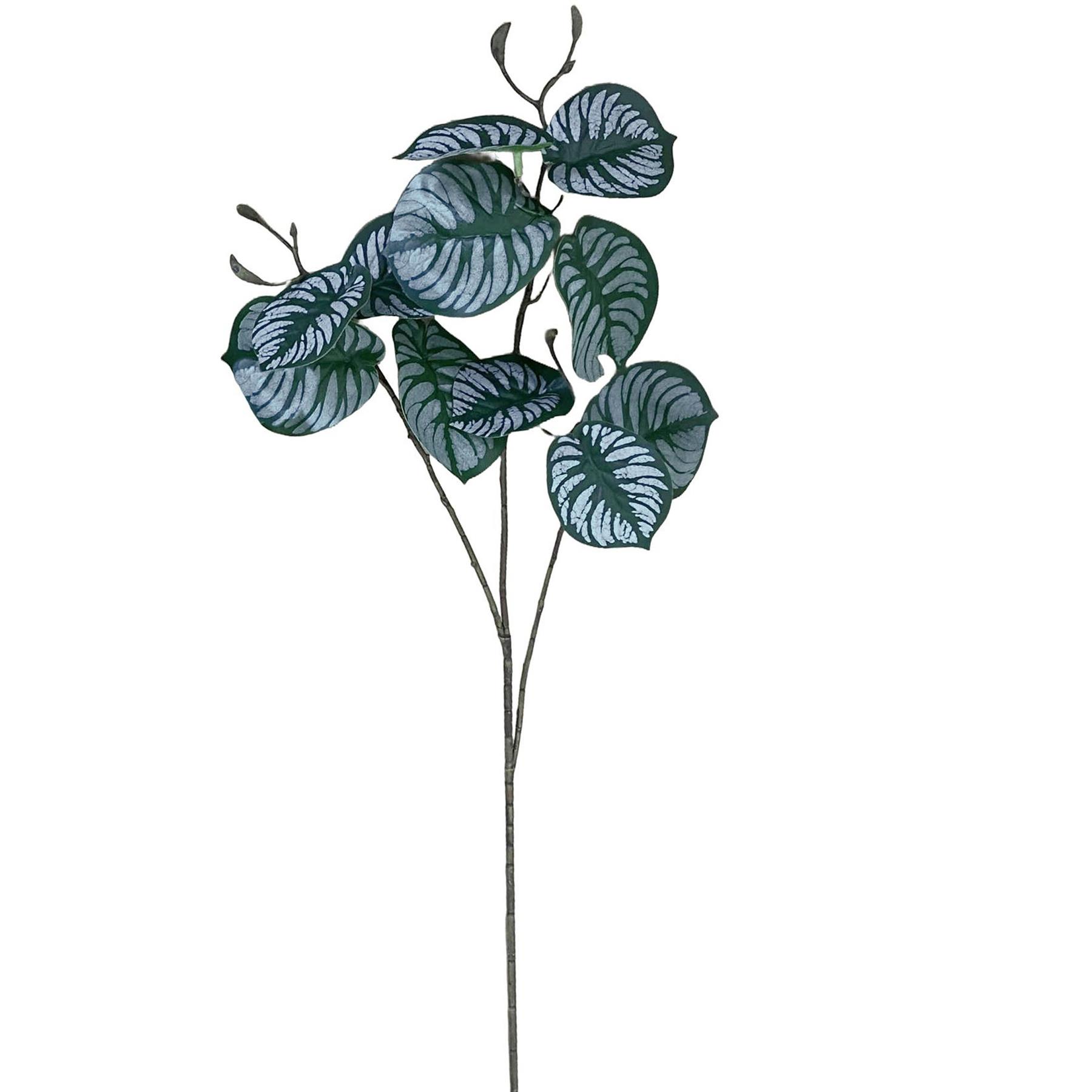 70cm Artificial Zebra Foliage Stem Spray