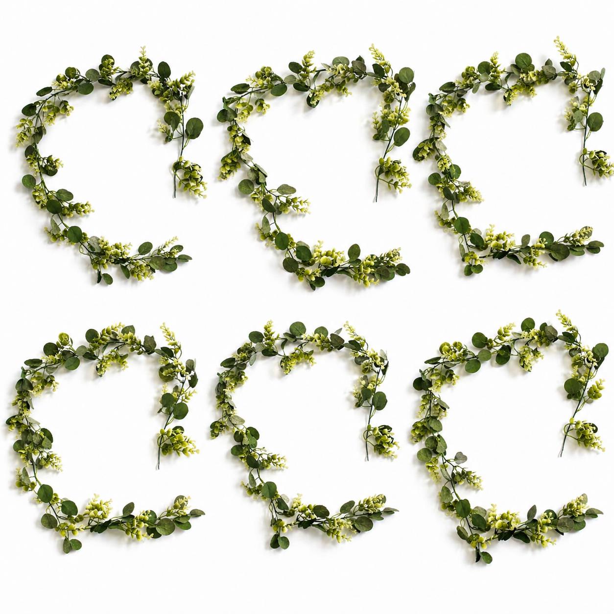 160cm Artificial Eucalyptus Style Garland Trailing Hanging Plant Faux Greenery Vine