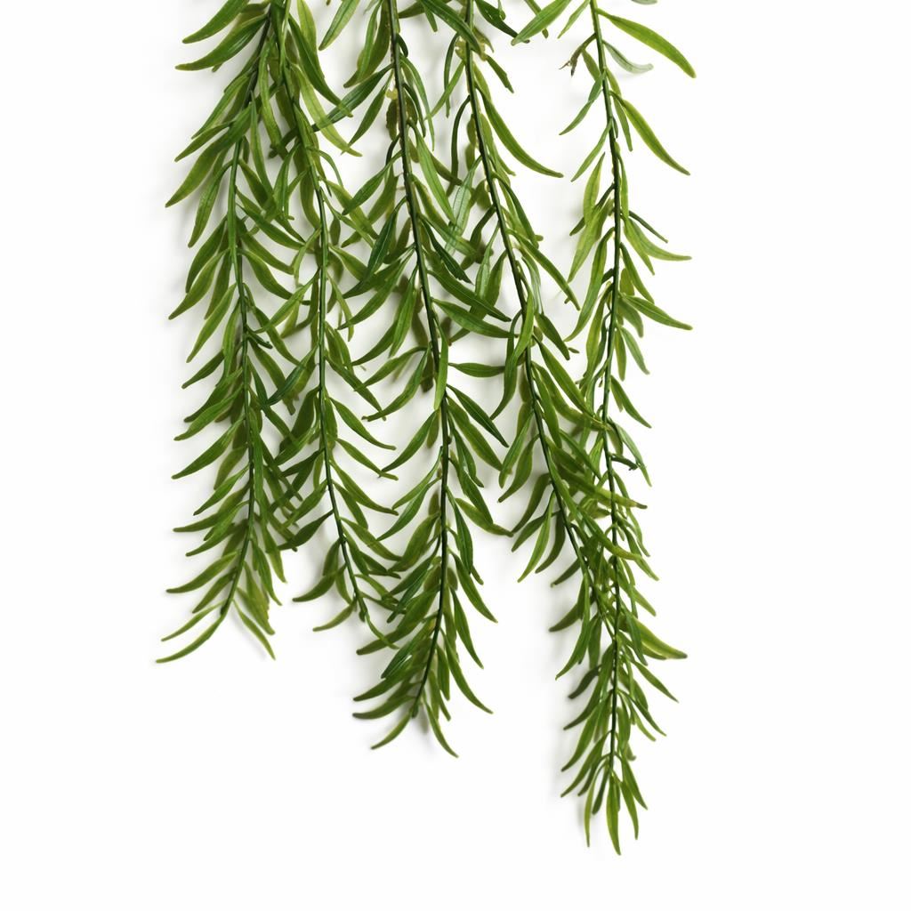 Plante artificielle suspendue style rhipsalis de 100cm - Bouts vert foncé