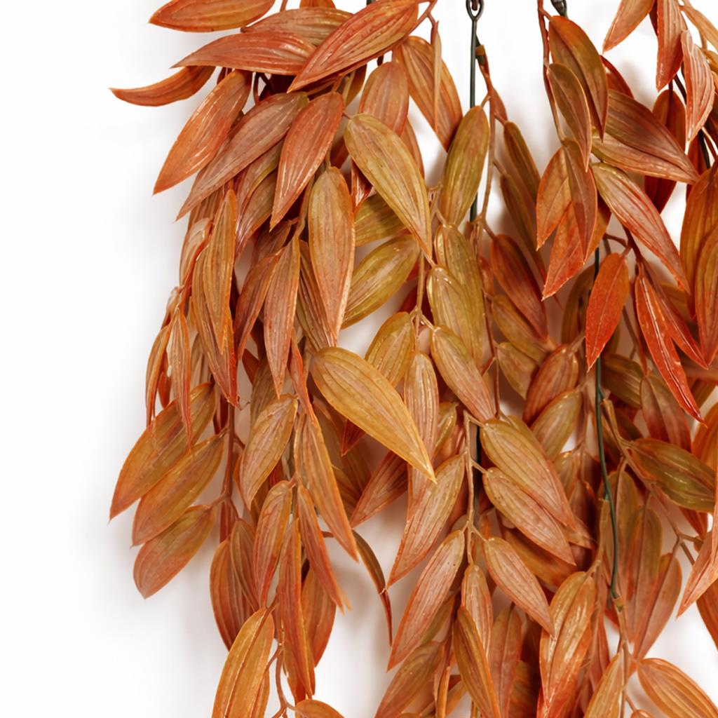 75cm Artificial Trailing Foliage Plant Dusty Orange Hanging Faux Greenery