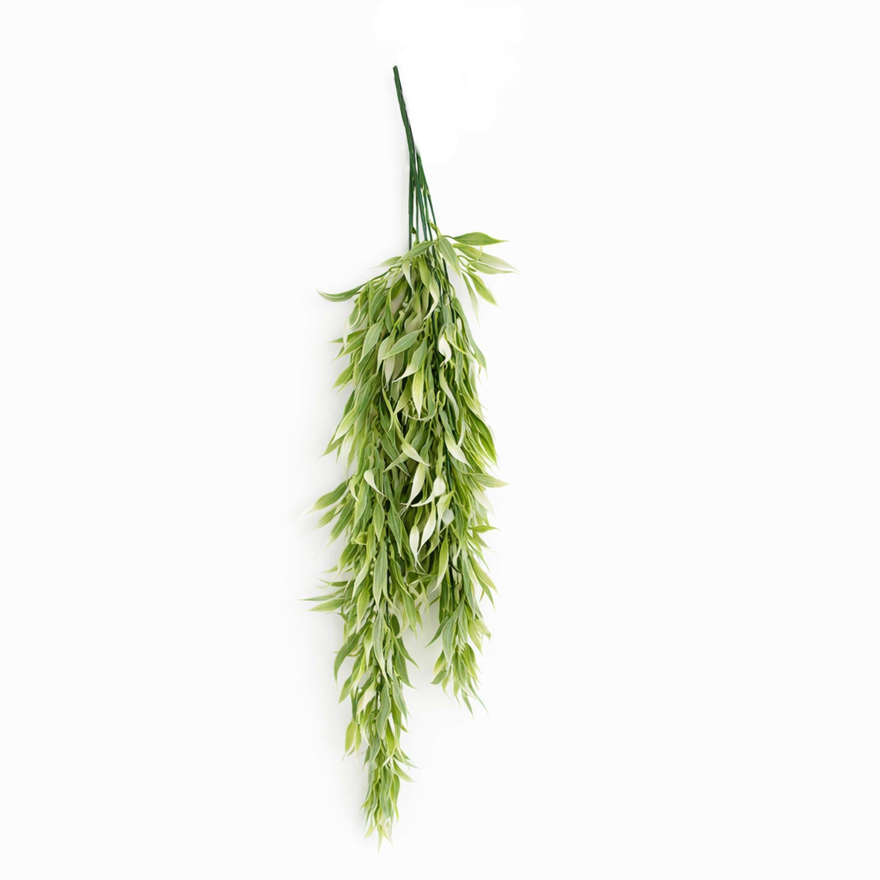 80 cm künstliche italienische Ruscus-Hängepflanze mit realistischem Laub – hellgrün