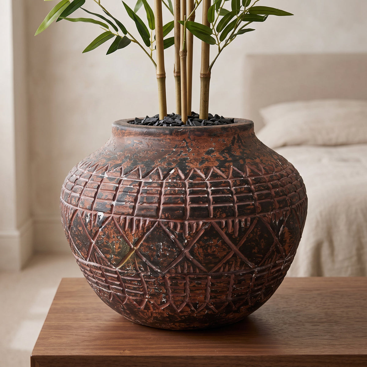23cm x 30cm Large Aztec Vase Planter
