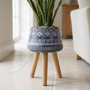 44cm x 26cm Aztec Blue Composite Large Planter