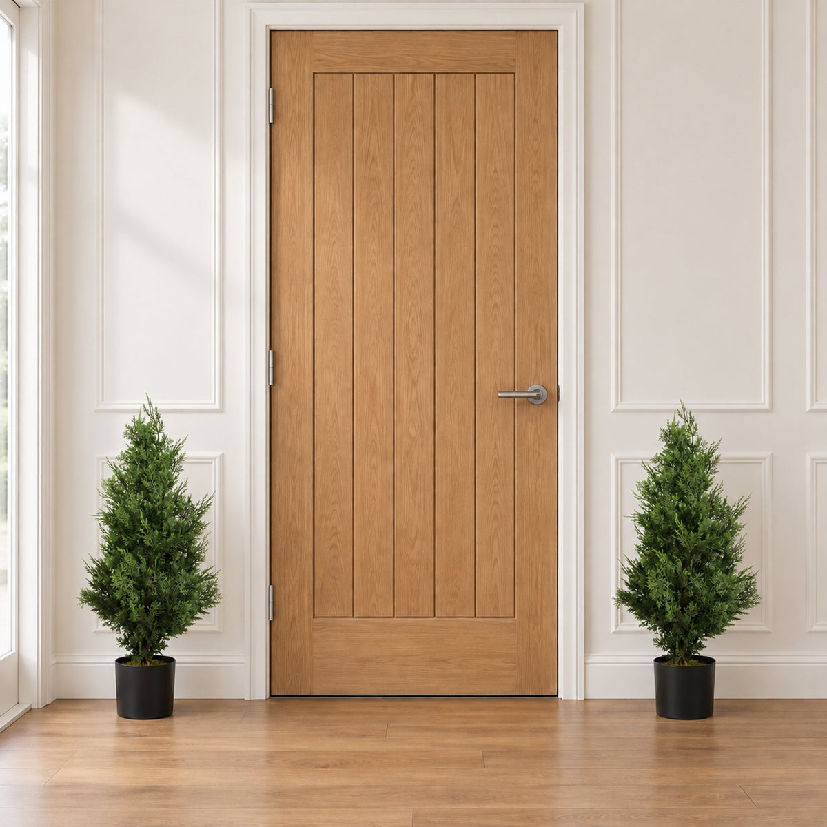 Artificial Cypress Topiary Tree With Natural Wood Trunk