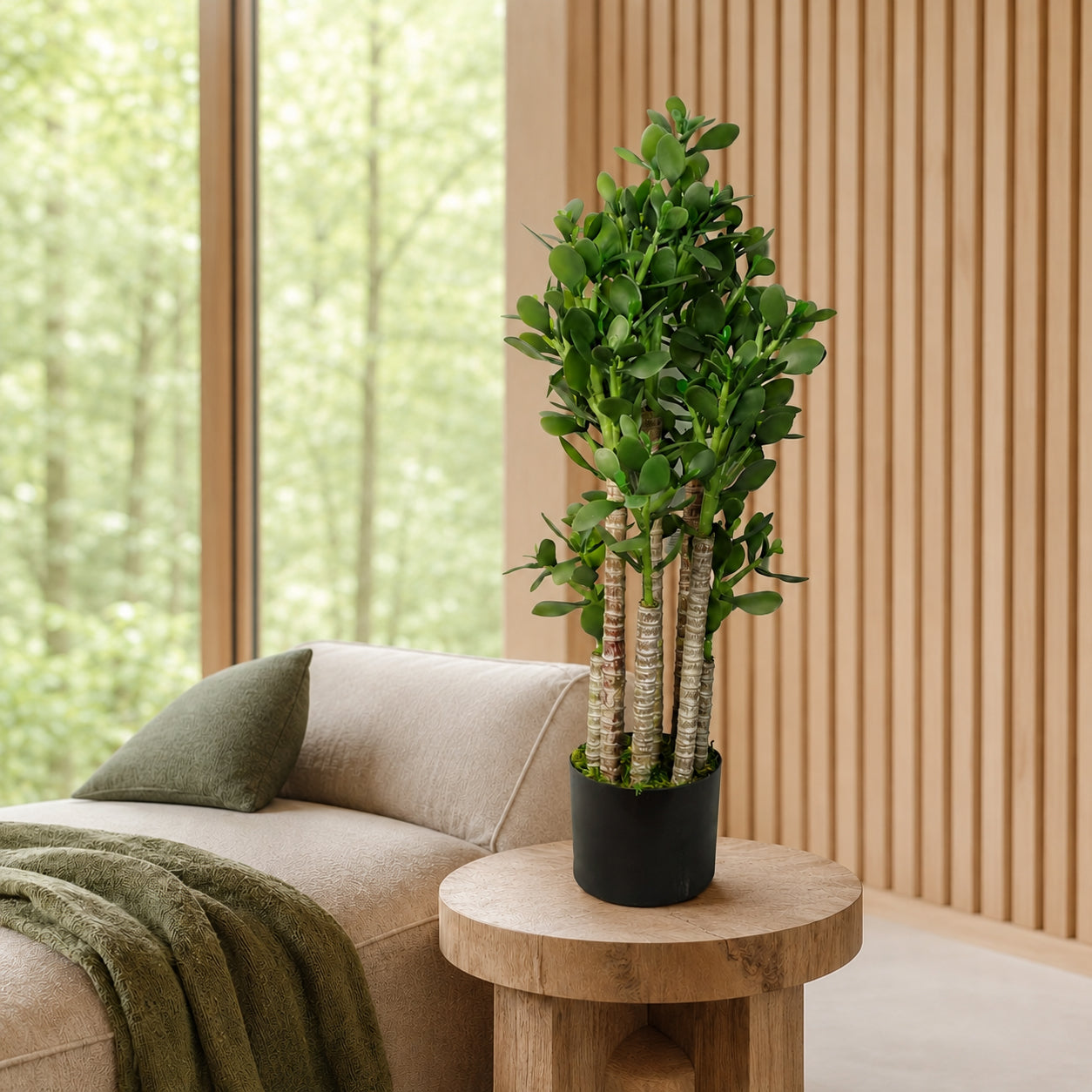 Artificial Deluxe 75cm Green Jade Plant