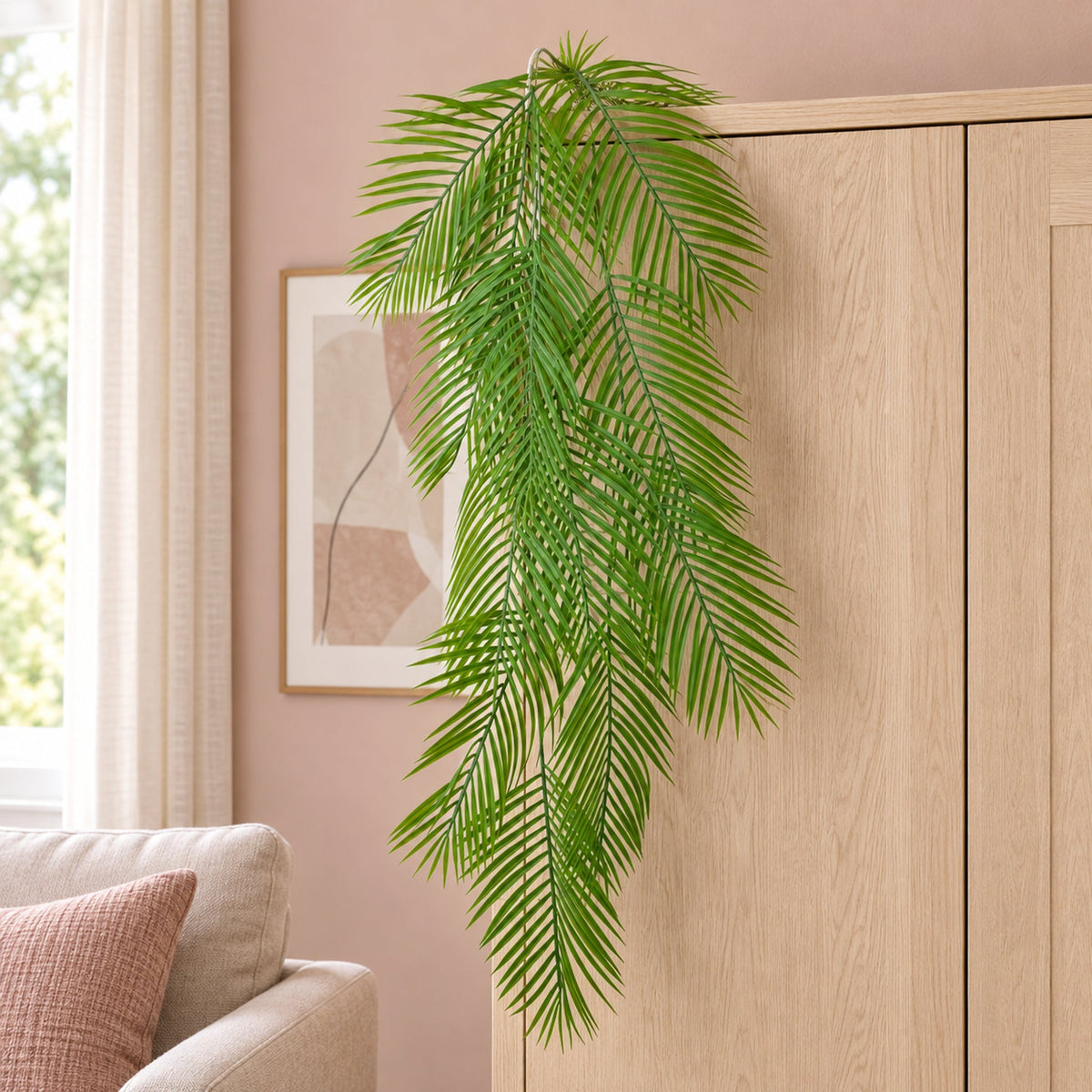 120cm Artificial Hanging Palm Trailing Foliage Plant