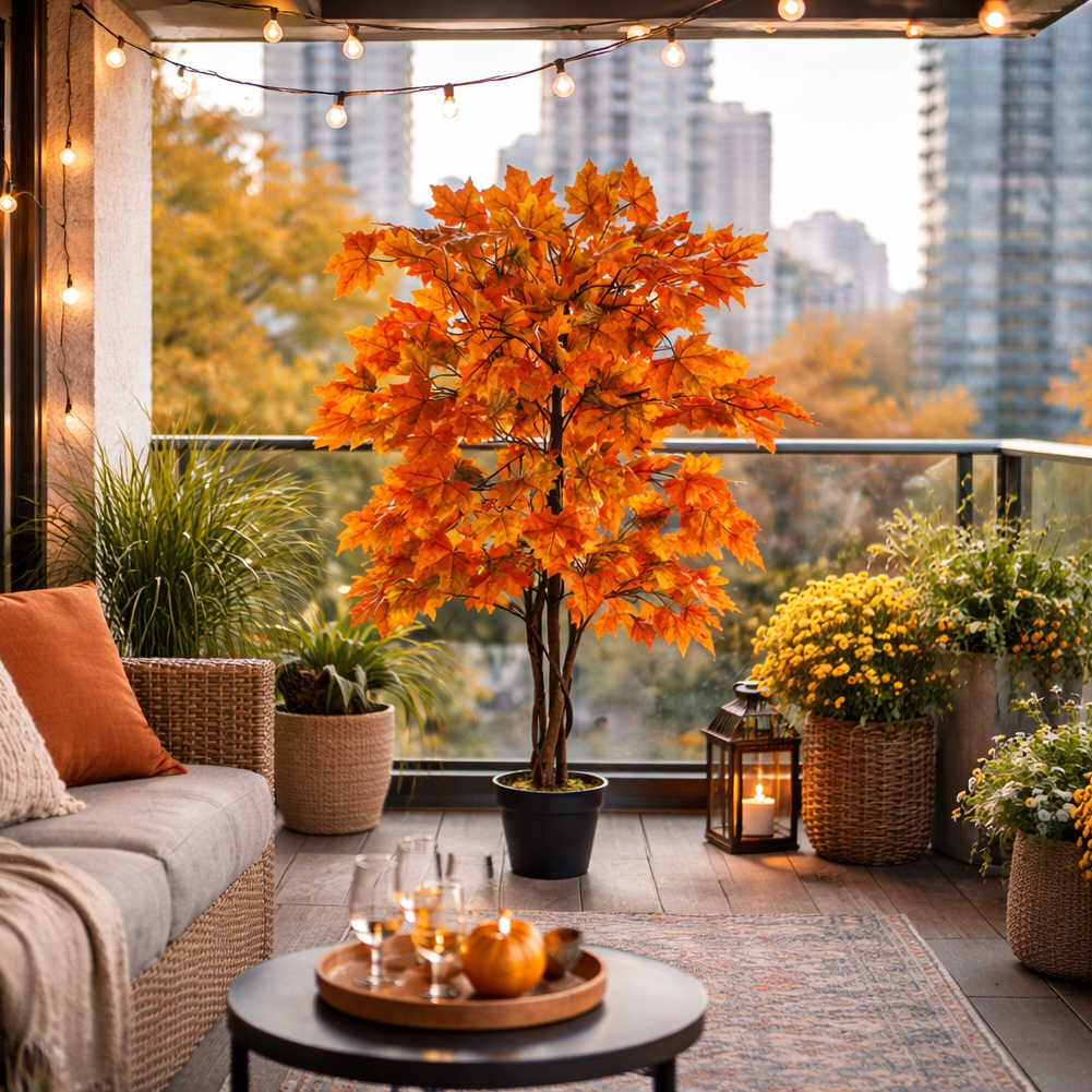 125cm Extra Large Artificial Autumn Maple Acer Tree