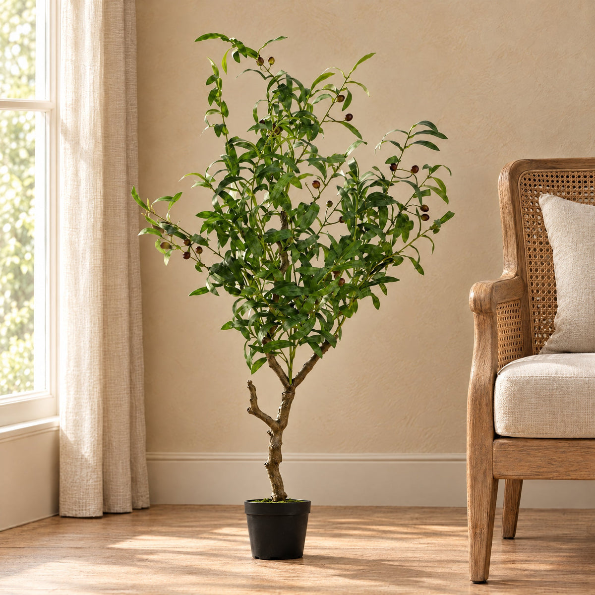 120cm Natural Artificial Olive Tree