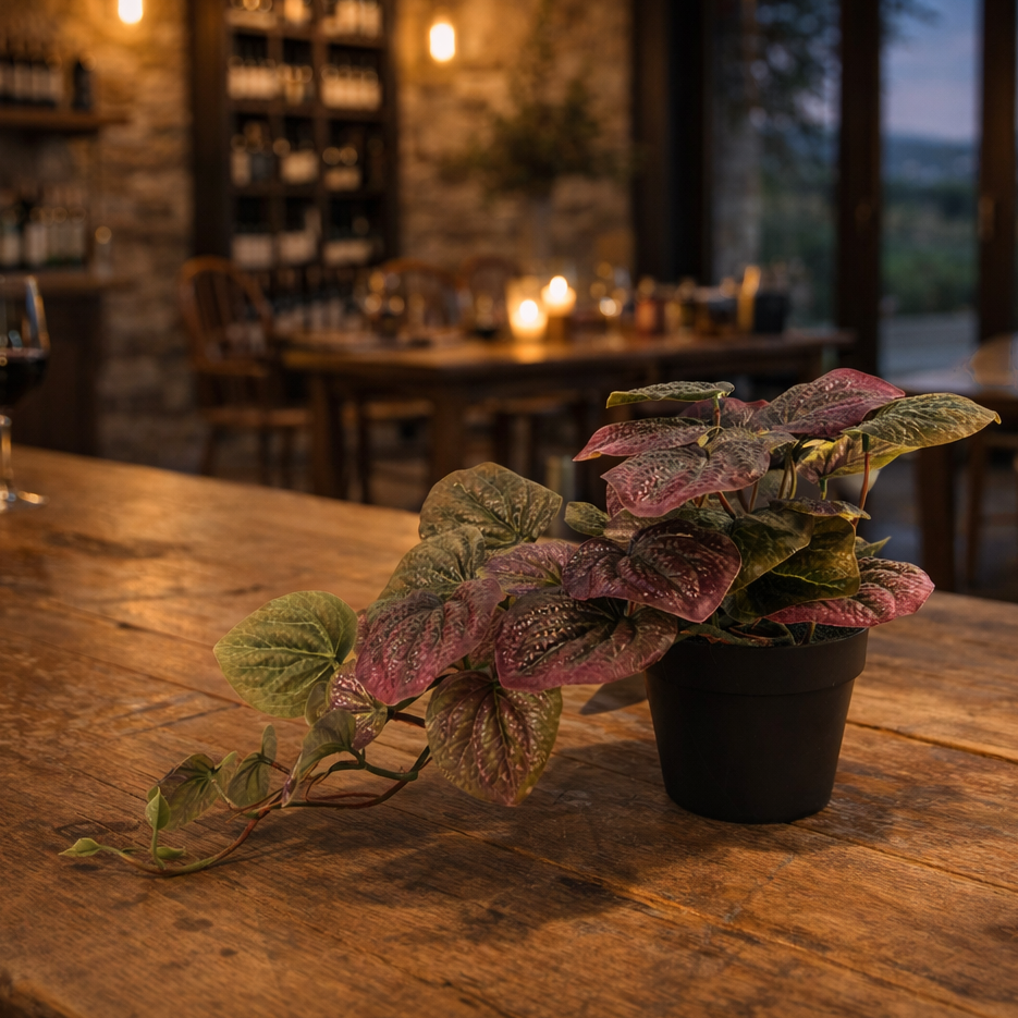 35cm Artificial Trailing Green Potted Pothos Plant