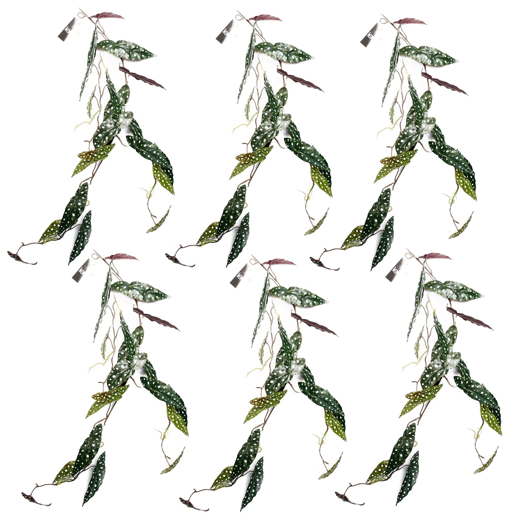 110cm Artificial Hanging Trailing Begonia Maculata Spotted Plant