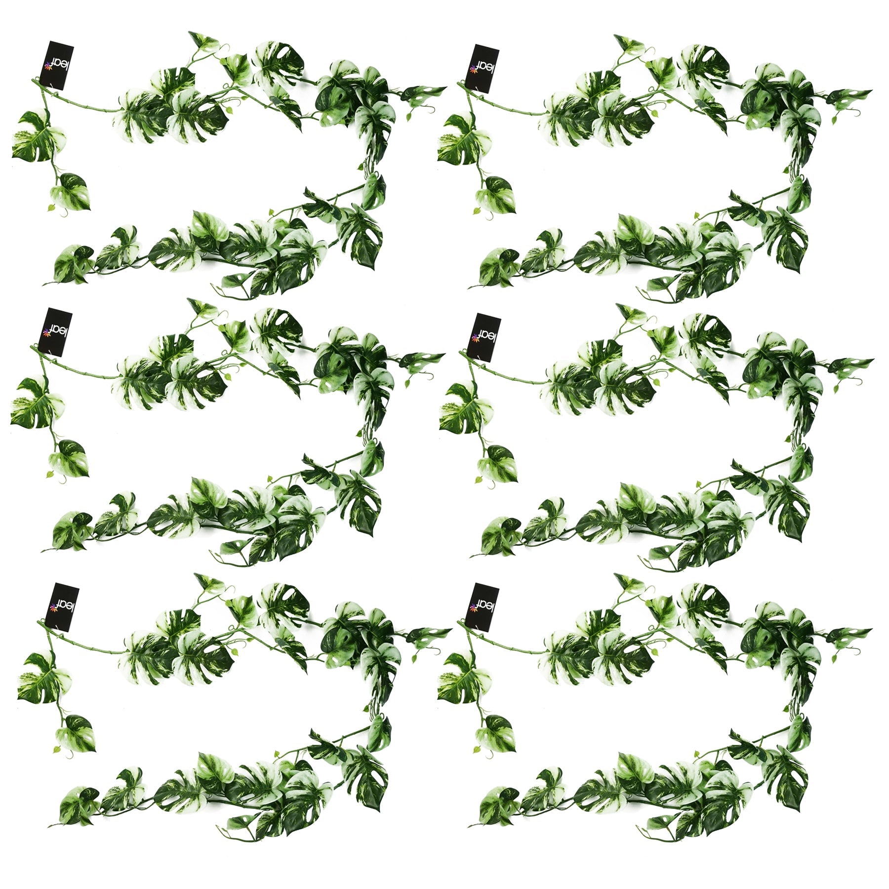 180cm Artificial Hanging Trailing Variegated Monstera Plant