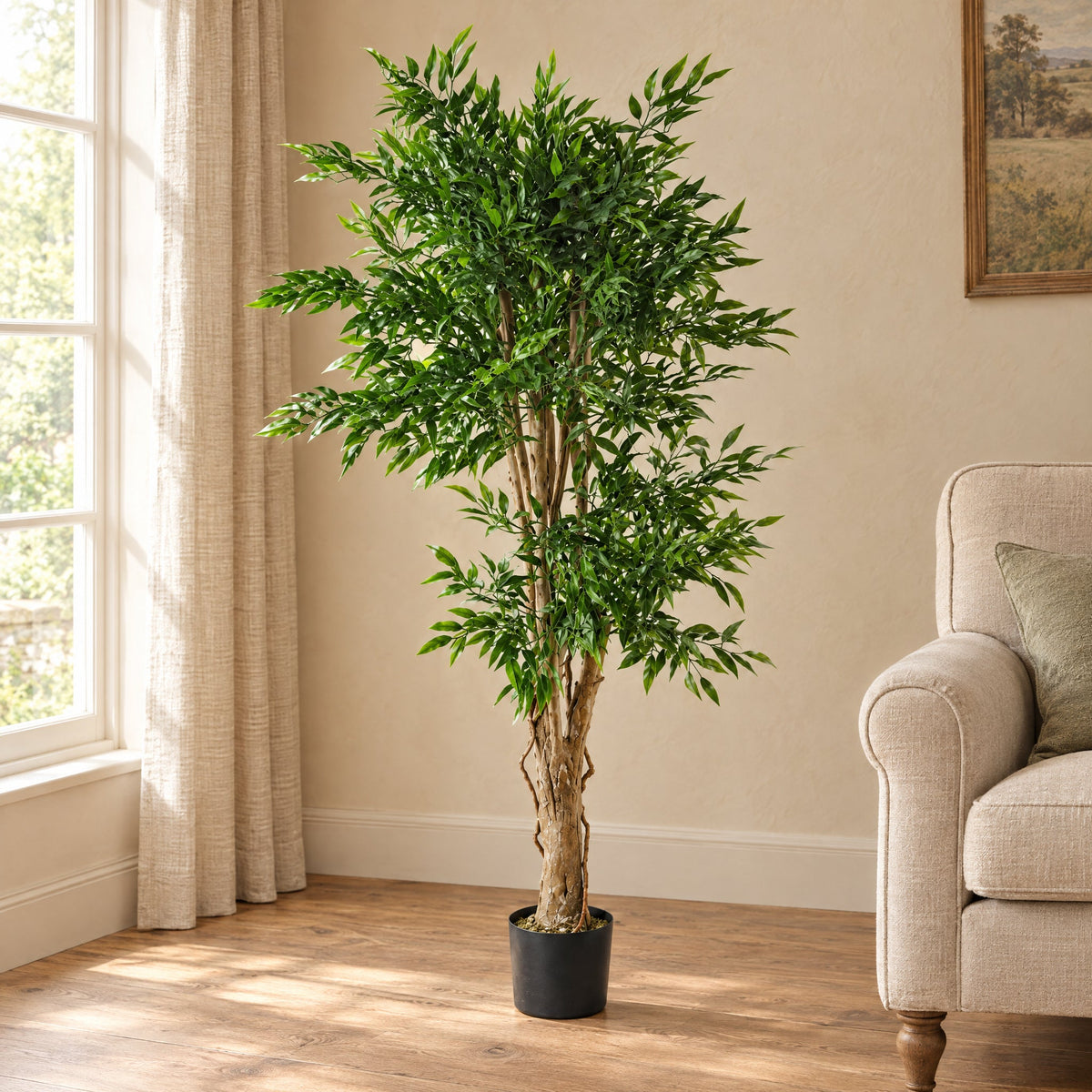 140cm UV Resistant Artificial Ruscus Tree- 2716 leaves
