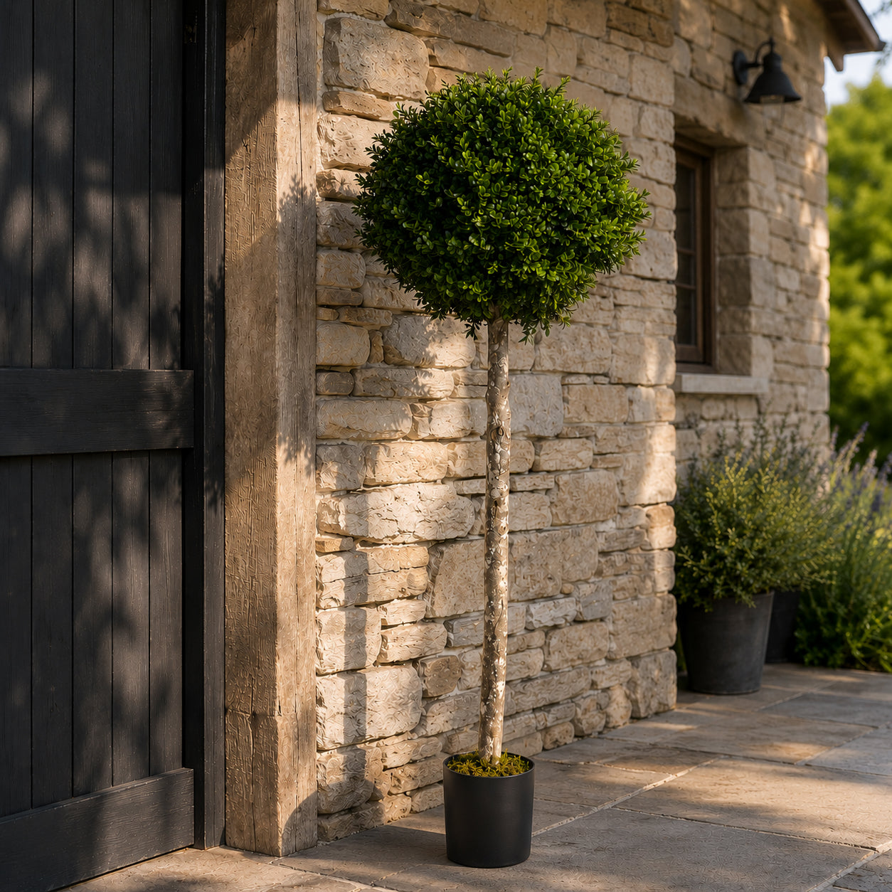 140cm Buxus Kugel Künstlicher Baum UV-beständiger Outdoor Topiary