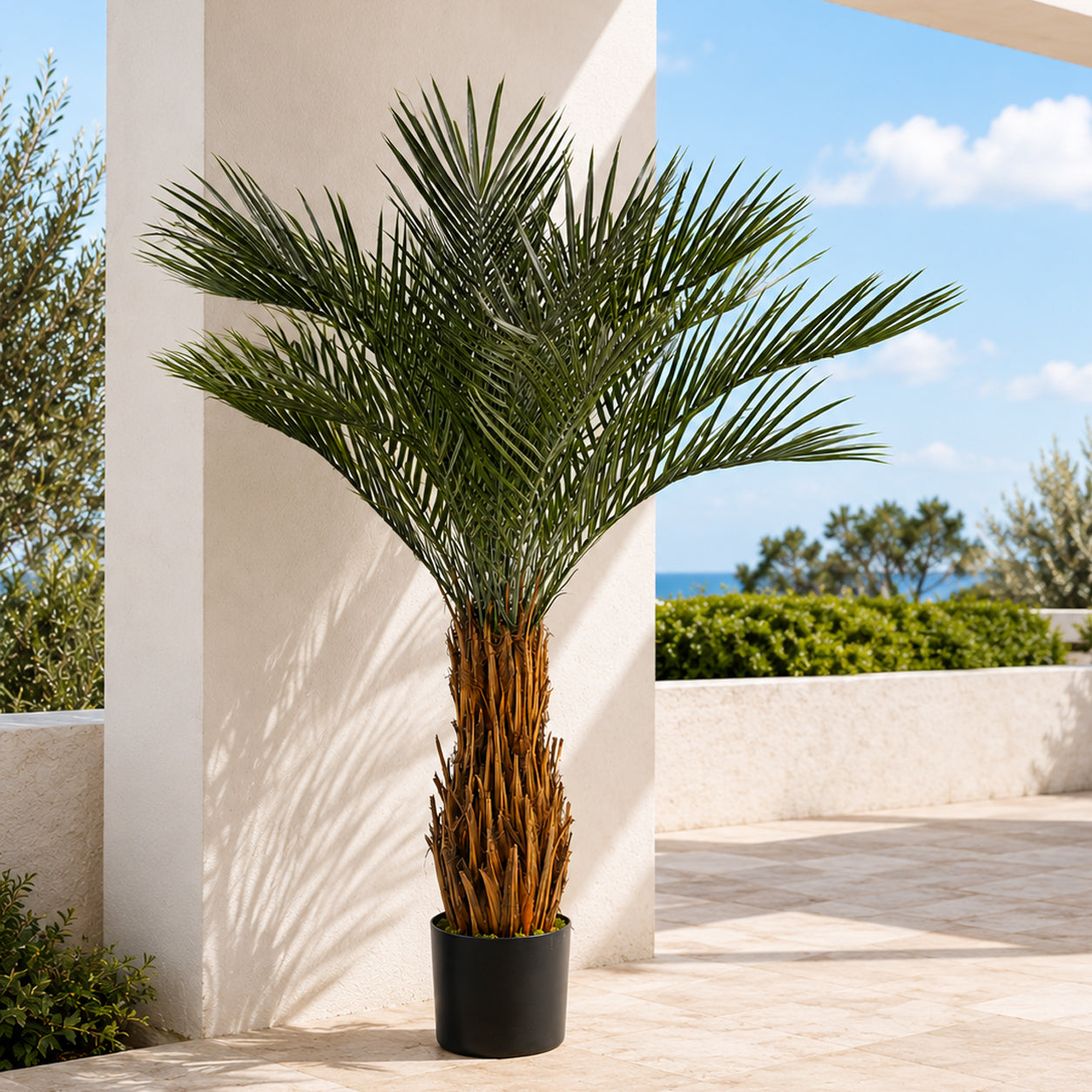 Cycas artificiel de 120 cm résistant aux UV pour extérieur
