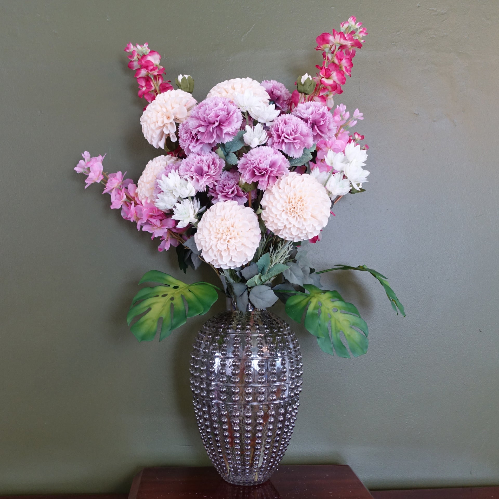 35cm Smoke Grey Bubble Vase