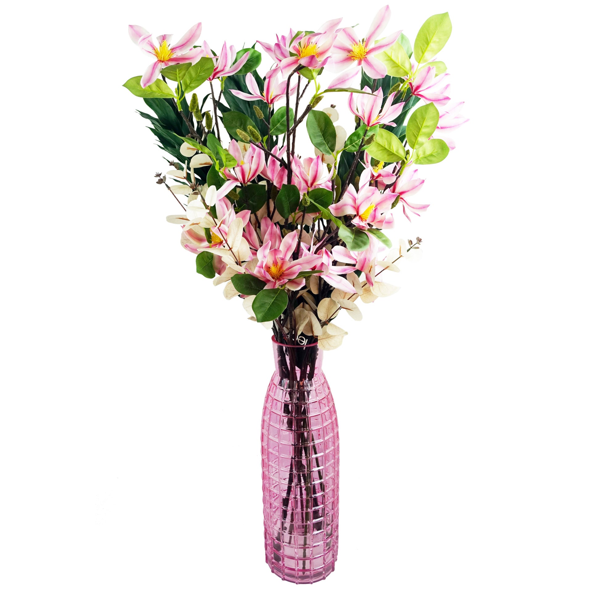 100cm Pink Magnolia Floral Spray Artificial