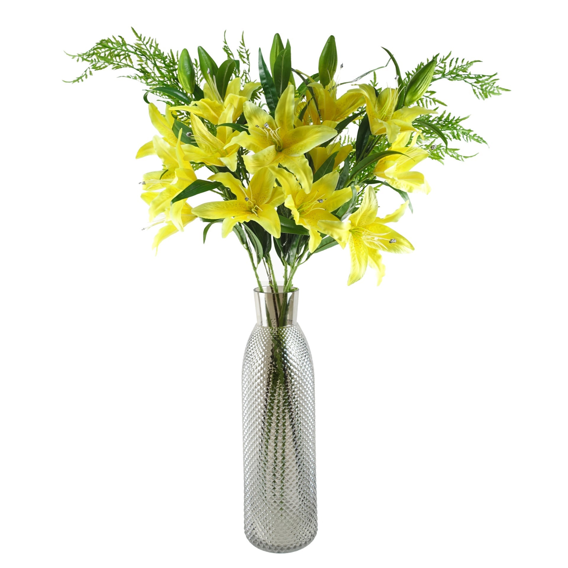 100cm Large Lily Stem with 3 Flowers