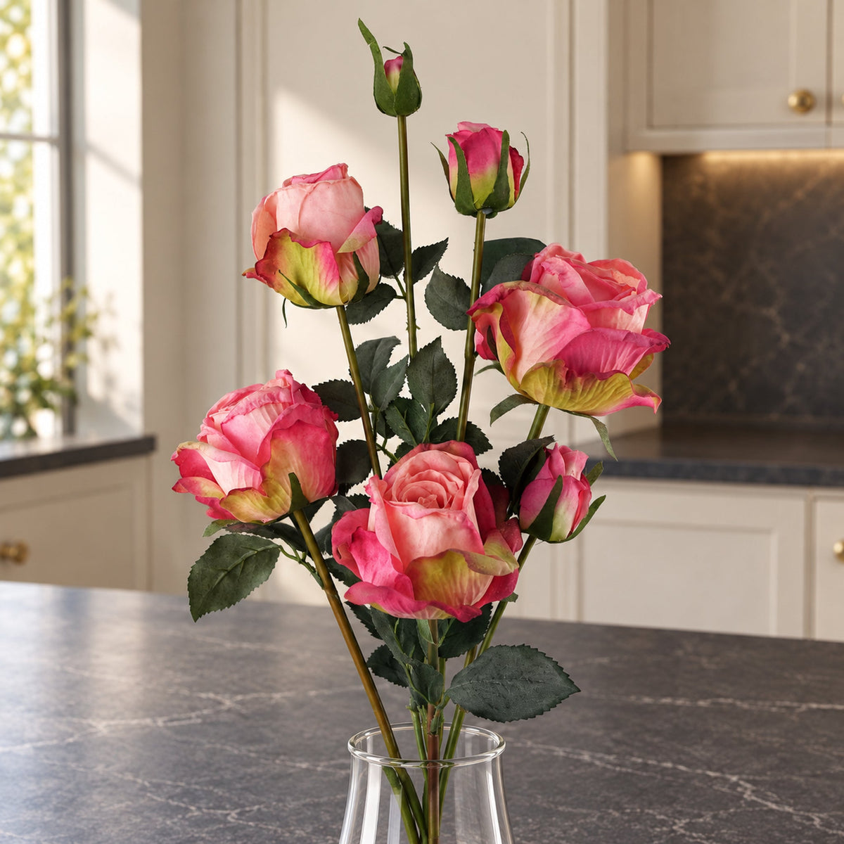 Artificial Rose Flower Stem Sprays