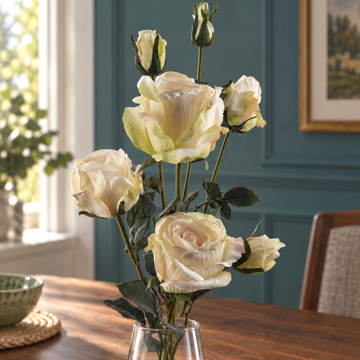 Artificial Rose Flower Stem Sprays