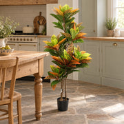 140cm Artificial Codiaeum Tree with 179 Leaves