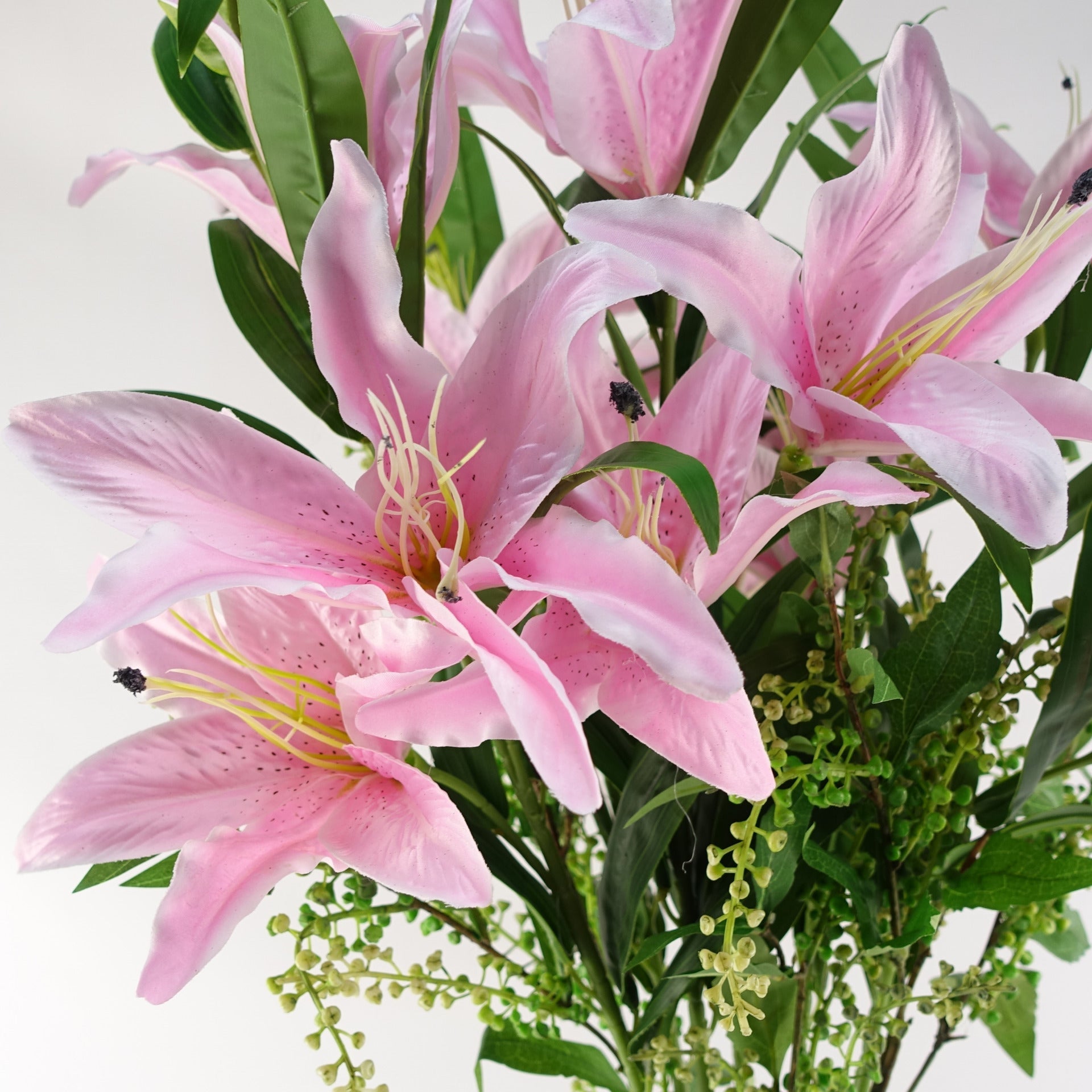 100cm Large Lily Stem with 3 Flowers