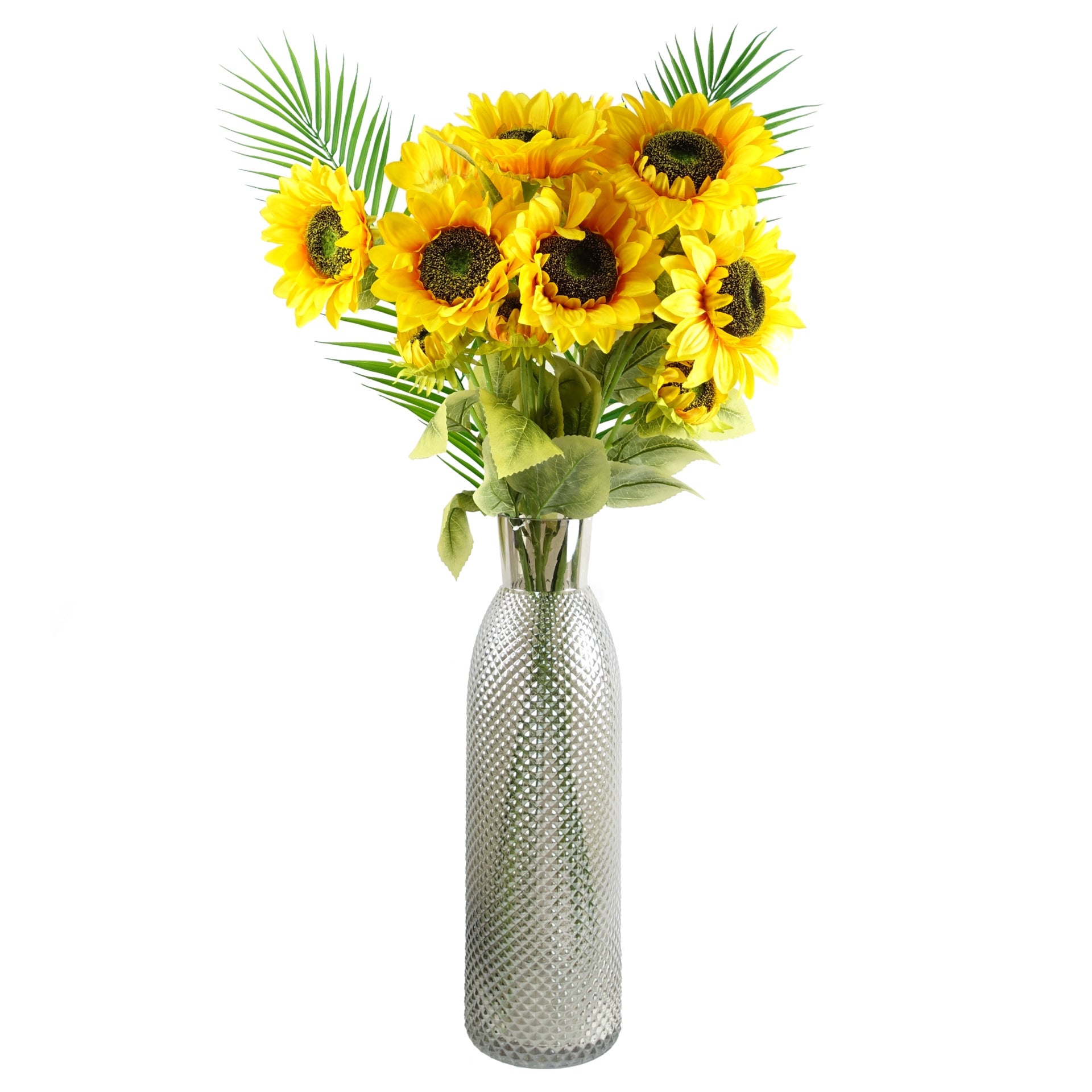 88cm Faux Artificial Sunflower with 3 heads