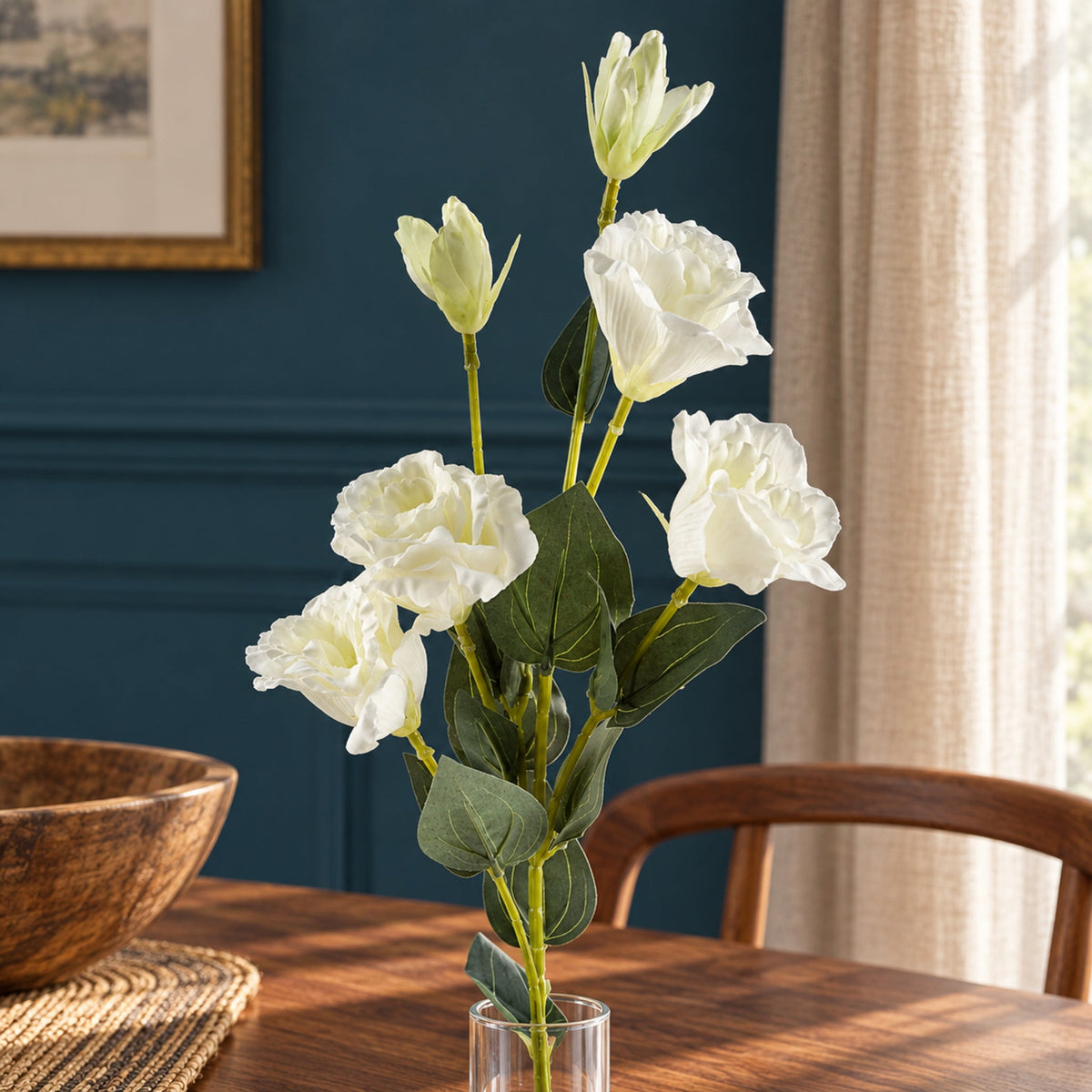 80cm Artificial Faux Wild Rose Stem