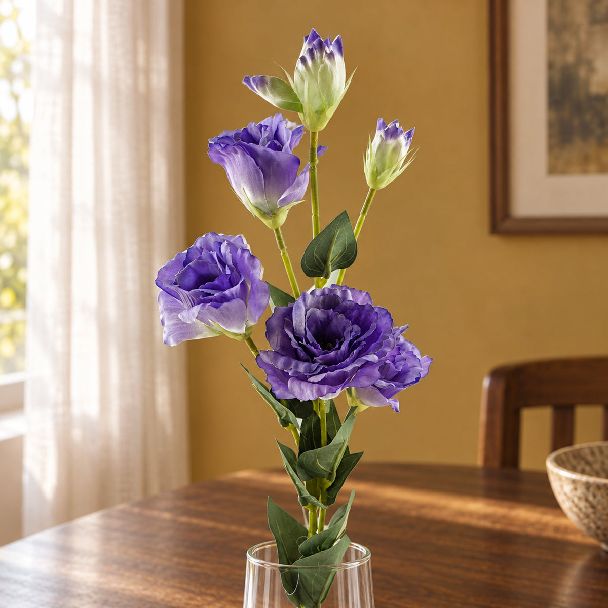 80cm Artificial Faux Wild Rose Stem