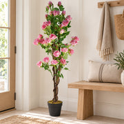 150cm Artificial Pink Rose Tree