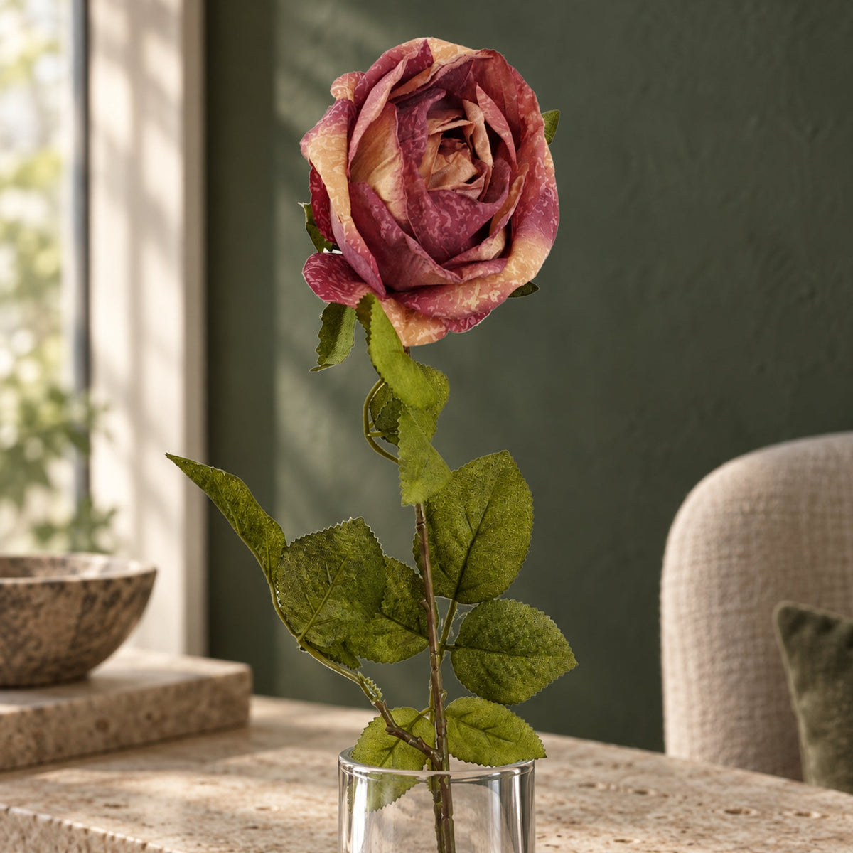 70cm Artificial Realistic Faux Rose