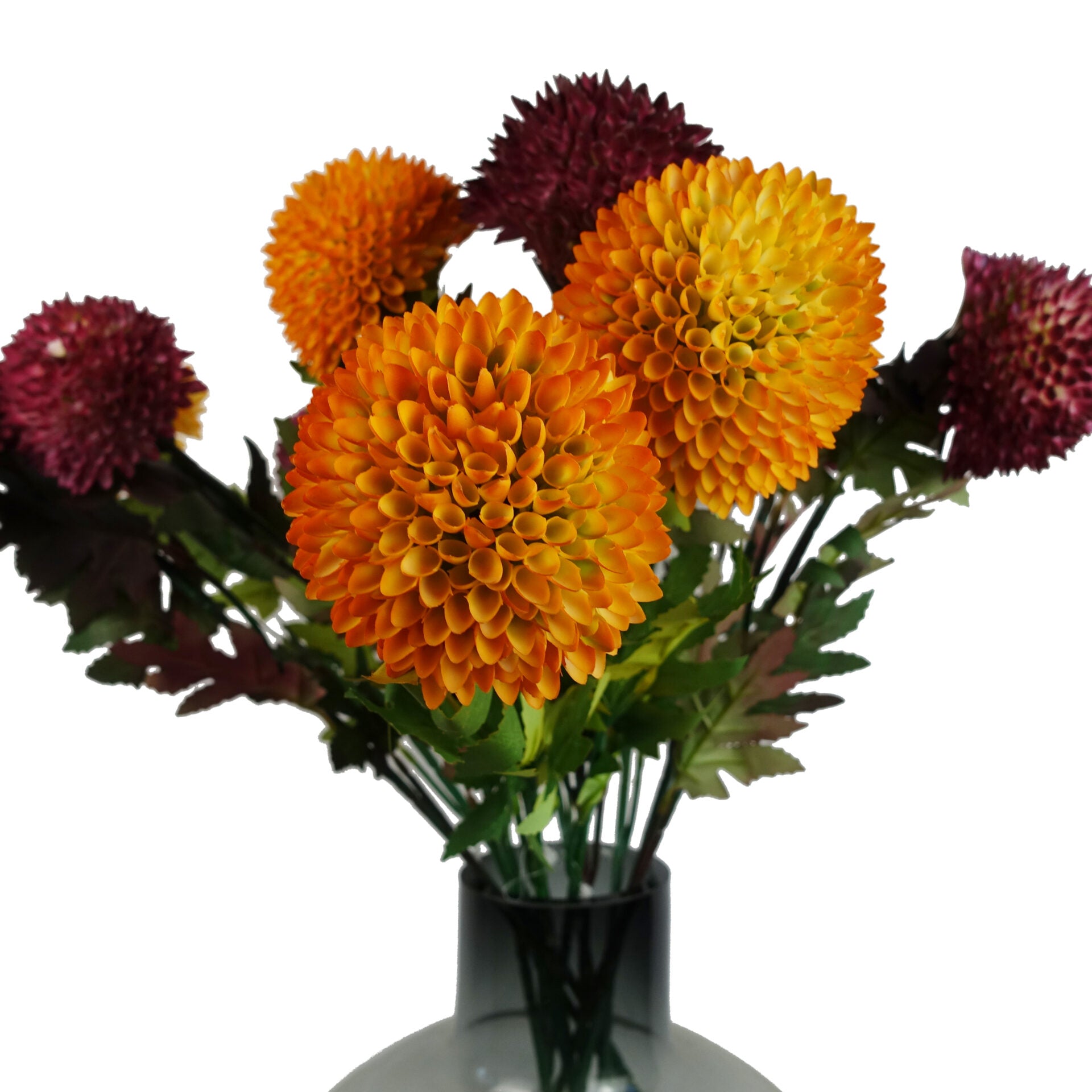 70cm Large Ball Dahlia Artificial Flower Stem Faux